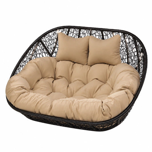 Chaise longue, rembourré, 2 places, pour la terrasse ou le jardin