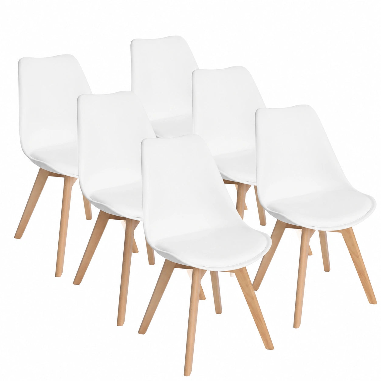 Chaise, coloris blanc, pour la salle à manger ou la cuisine