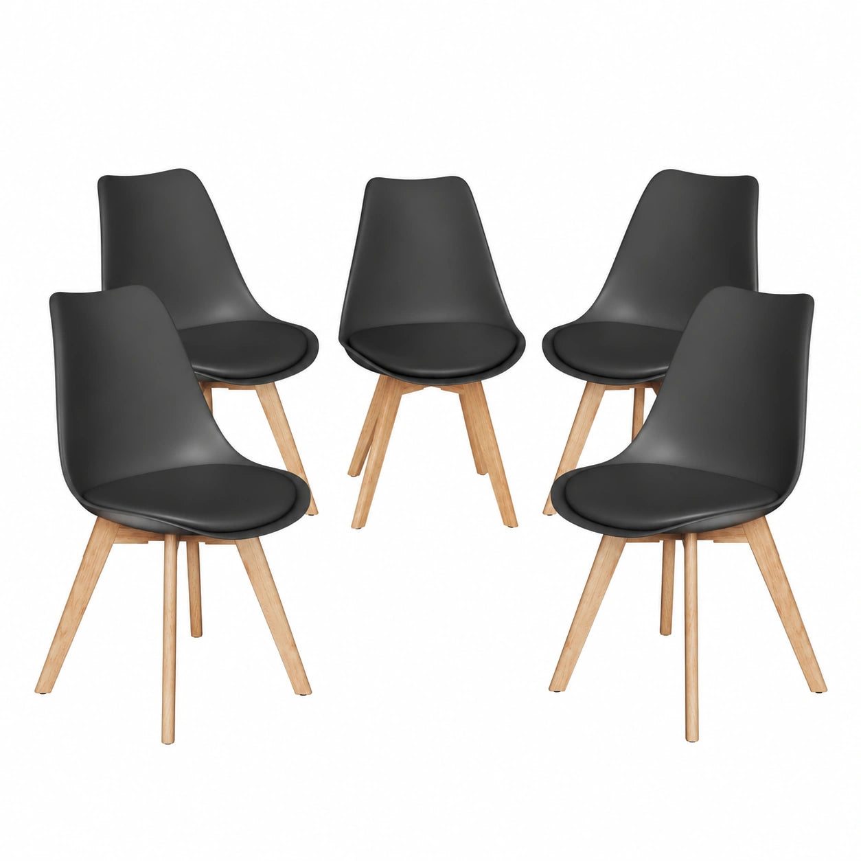 Chaise, coloris noir, pour la salle à manger ou la cuisine
