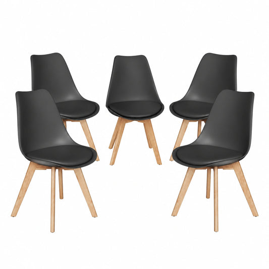 Chaise, coloris noir, pour la salle à manger ou la cuisine