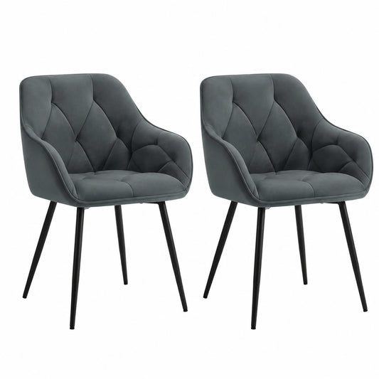Coiffeuse, rembourré, en métal et velours, coloris gris, pour la chambre
