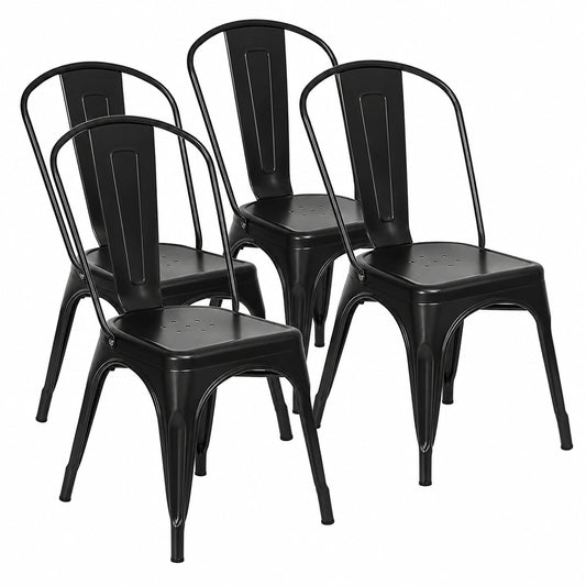 Chaise, en métal, pour la salle à manger ou la cuisine