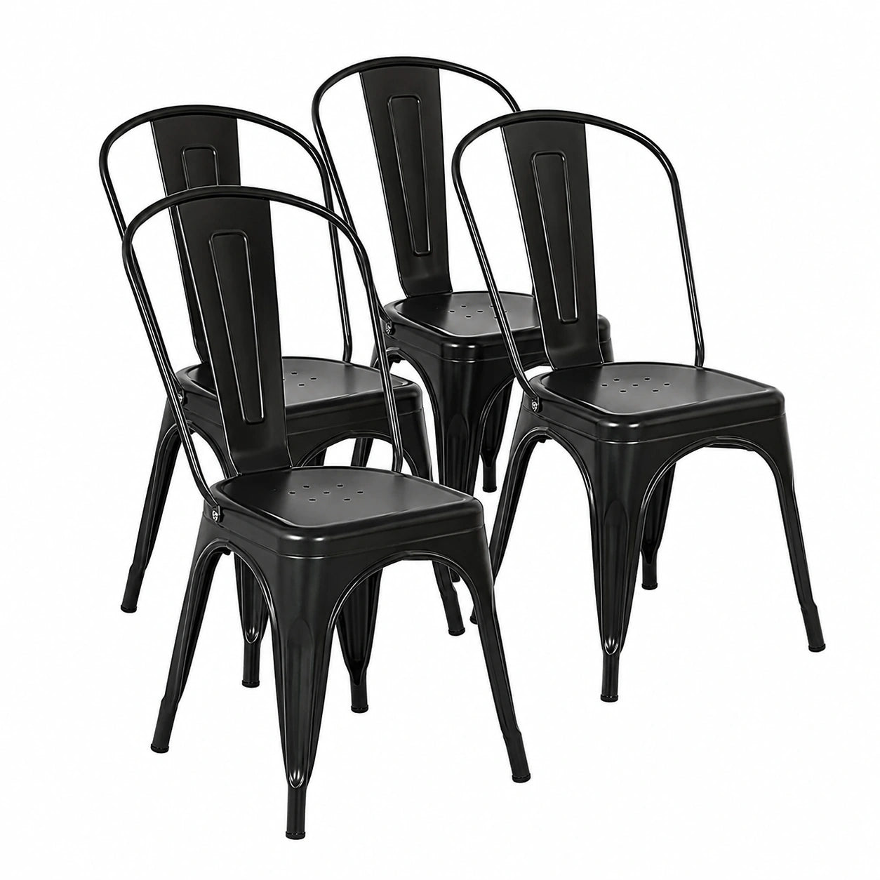 Chaise, coloris noir, pour la salle à manger ou la cuisine